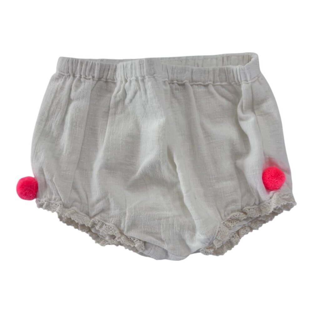 LOUISE MISHA - BLOOMER - 100%COTTON - WHITE/PINK - 3M - NEW NO TAG